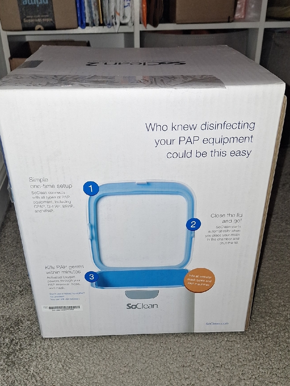 SoClean PAP Equipment Cleaner